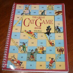 NOS The Great Cat Game Cards Book Erica Bruce Vtg 1985 Spiral Bound Rare NEW